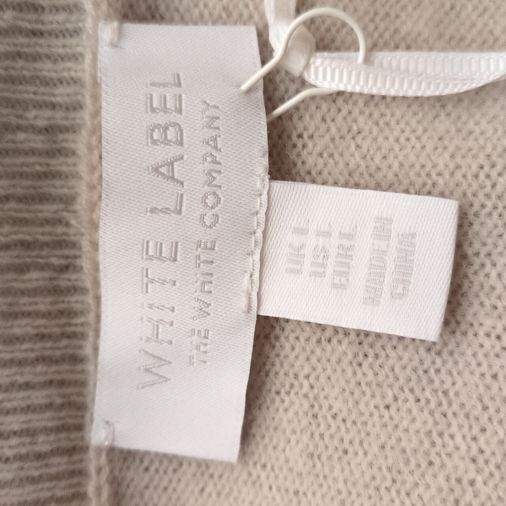 100% Cashmere The White Company Multi Stripe Jumper Sweater Size L - Picture 5 of 7